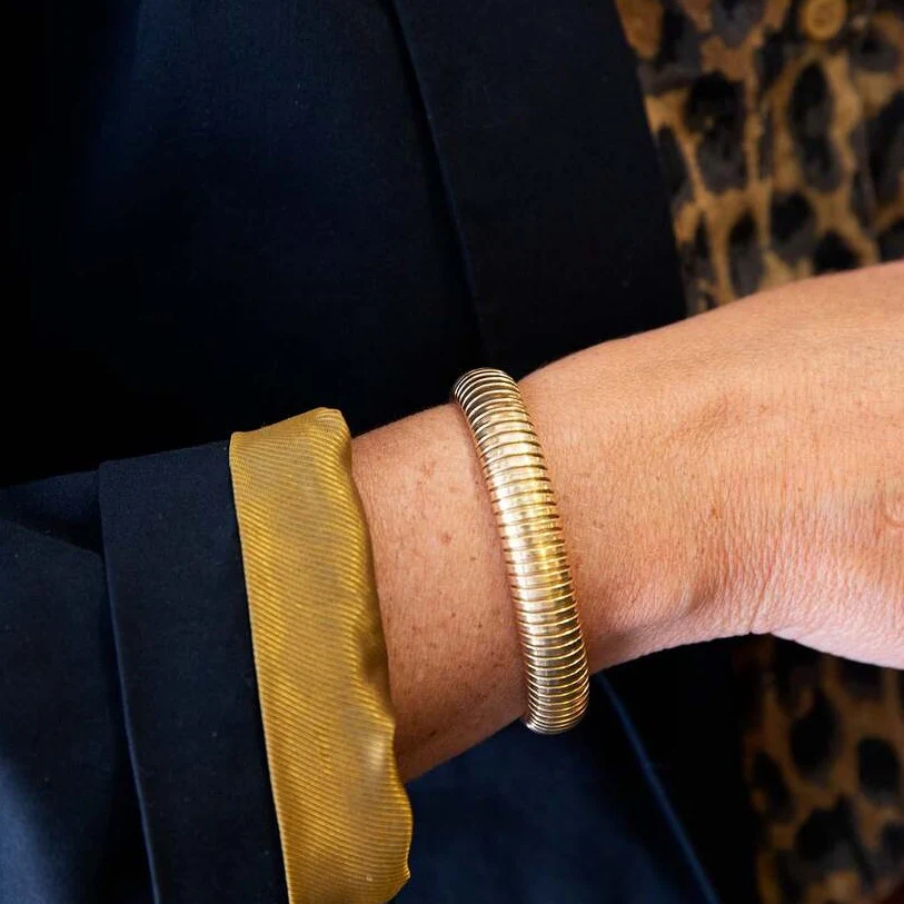 Bracelet Souple tubogas en or jaune - Image 2