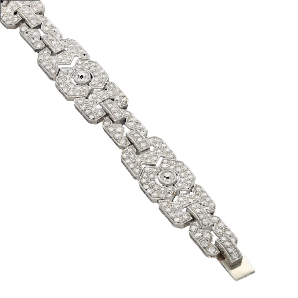 Bracelet en platine et diamants - Image 5