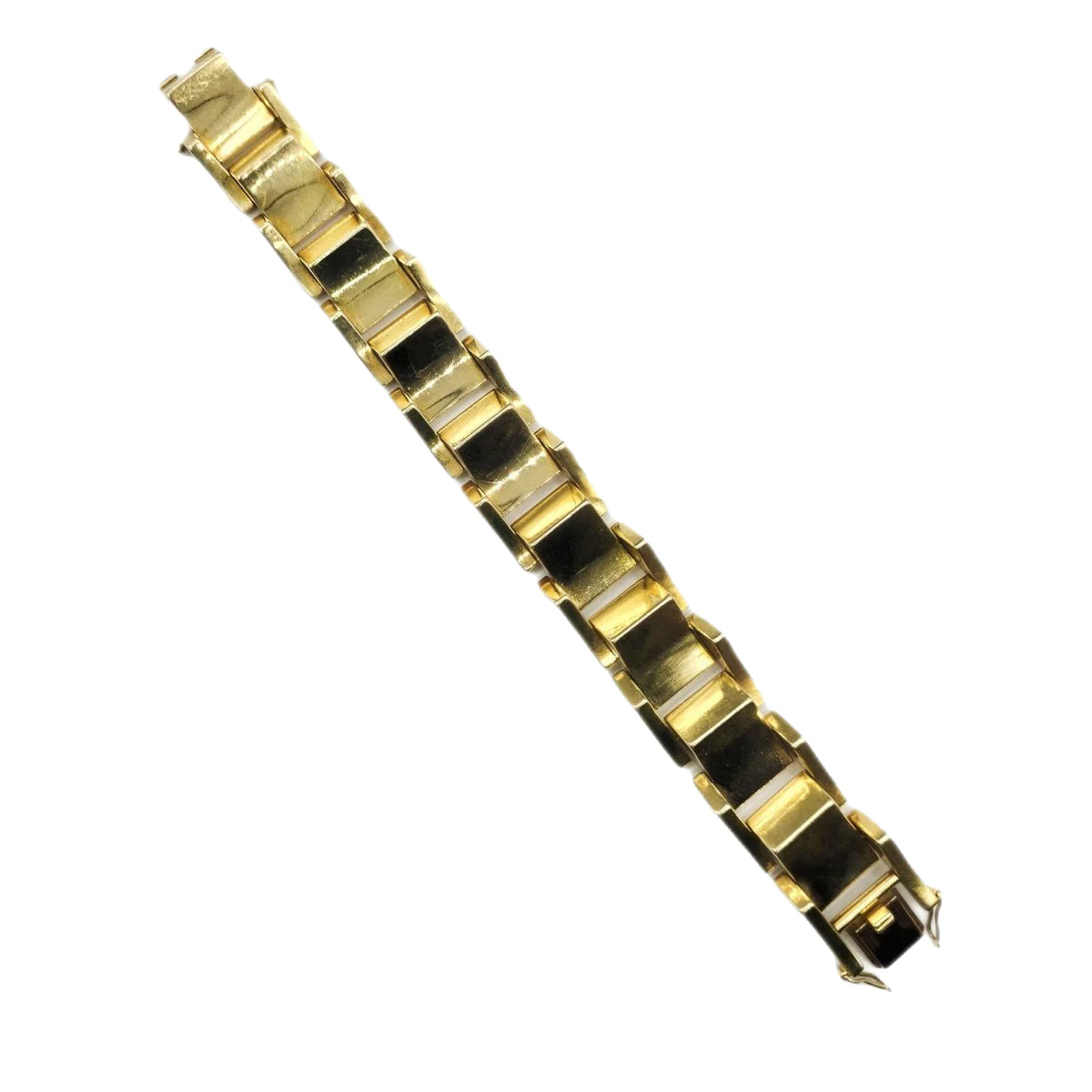 Bracelet Tank en or jaune - Image 3