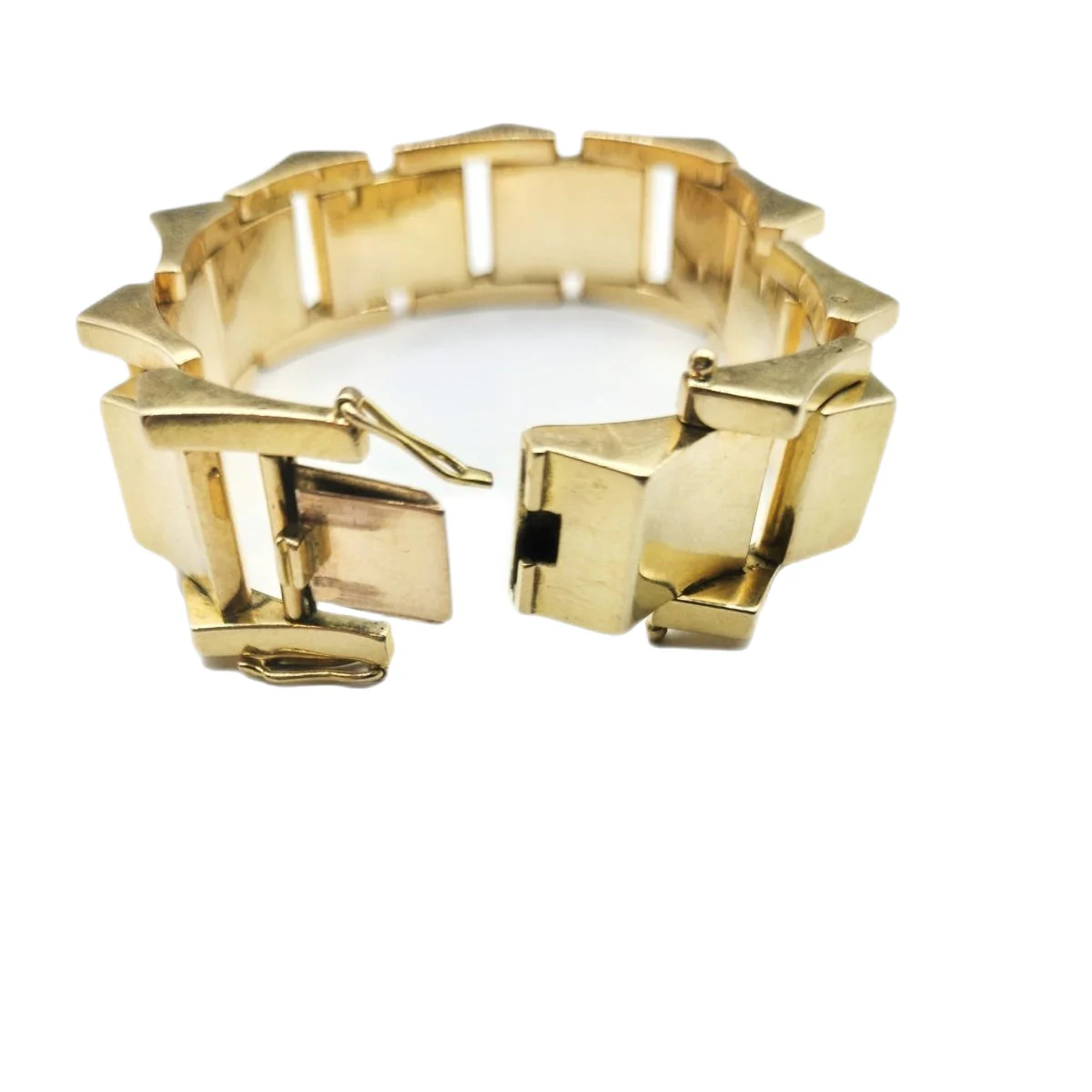Bracelet Tank en or jaune - Image 4