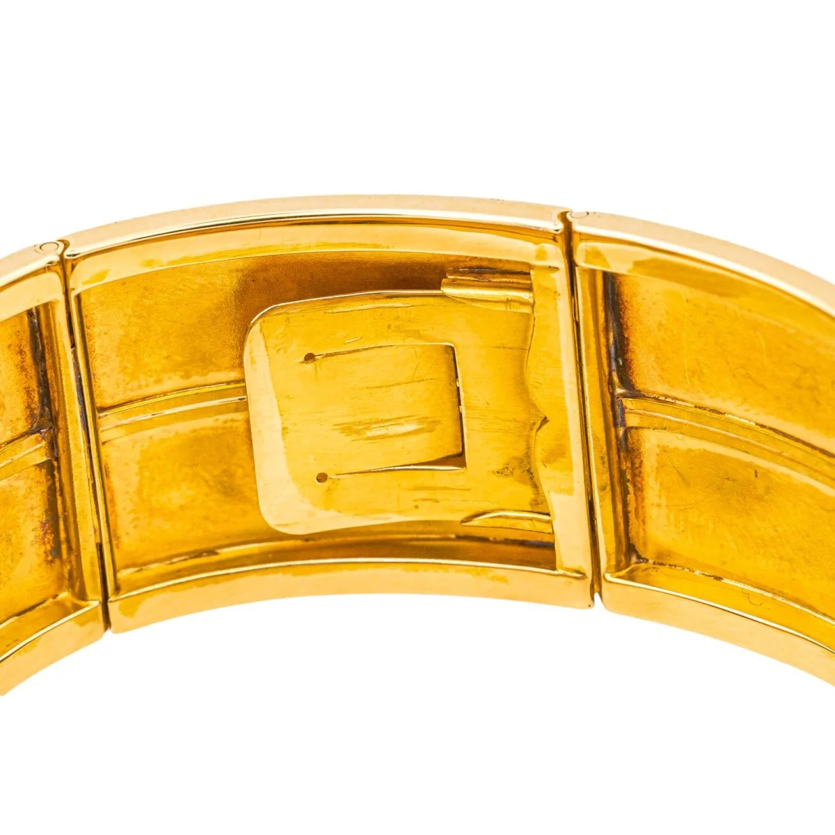 Bracelet Tank en or jaune et diamants - Image 7