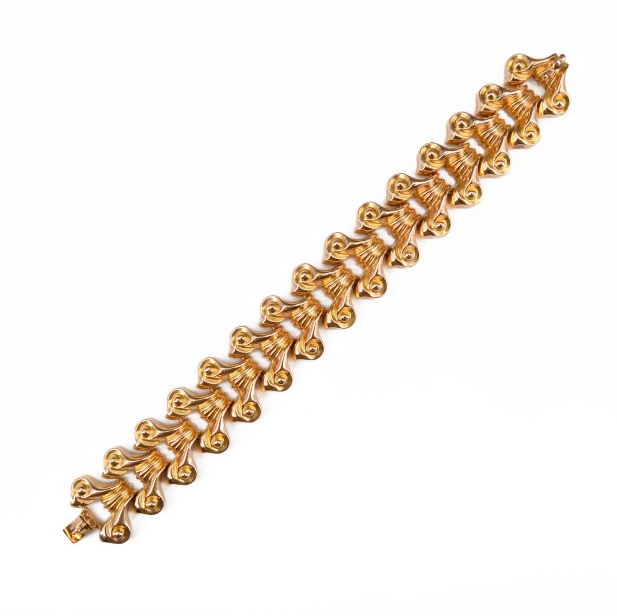 Bracelet Tank en or jaune - Image 4