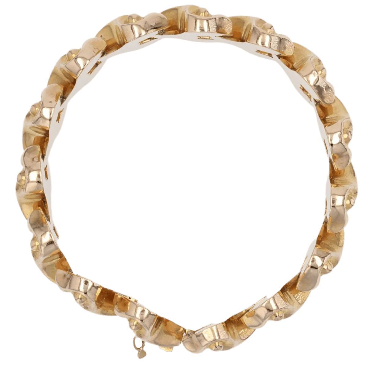 Bracelet Tank en or jaune - Image 6