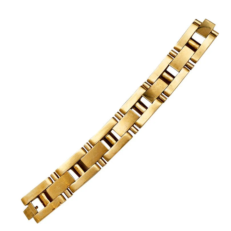 Bracelet "Tank"en or rose - Image 5