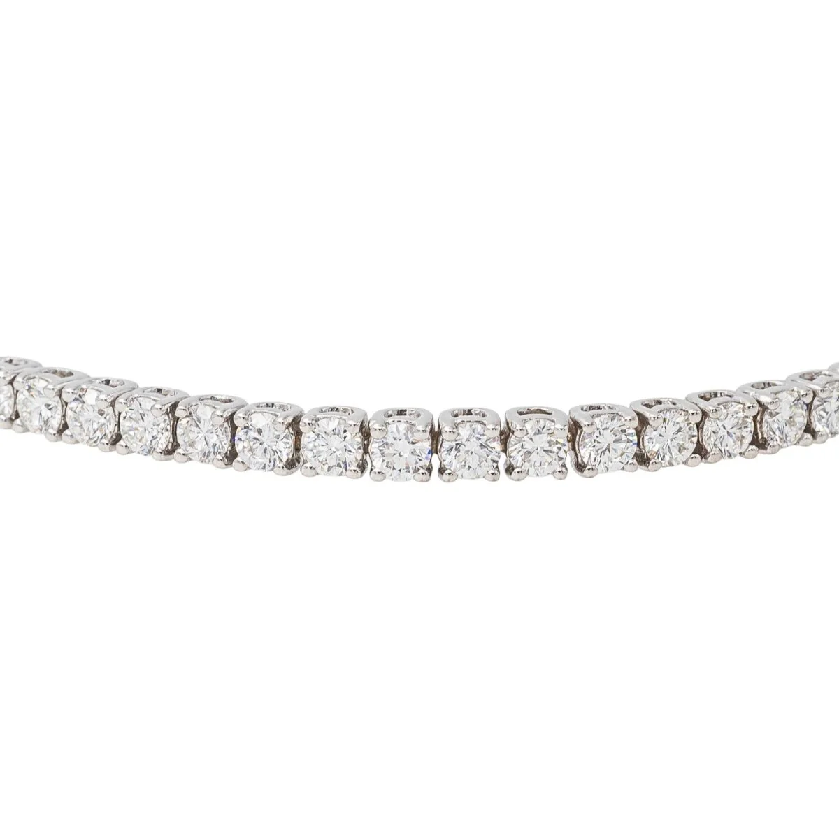 Bracelet Tennis Or blanc Diamant - Image 4