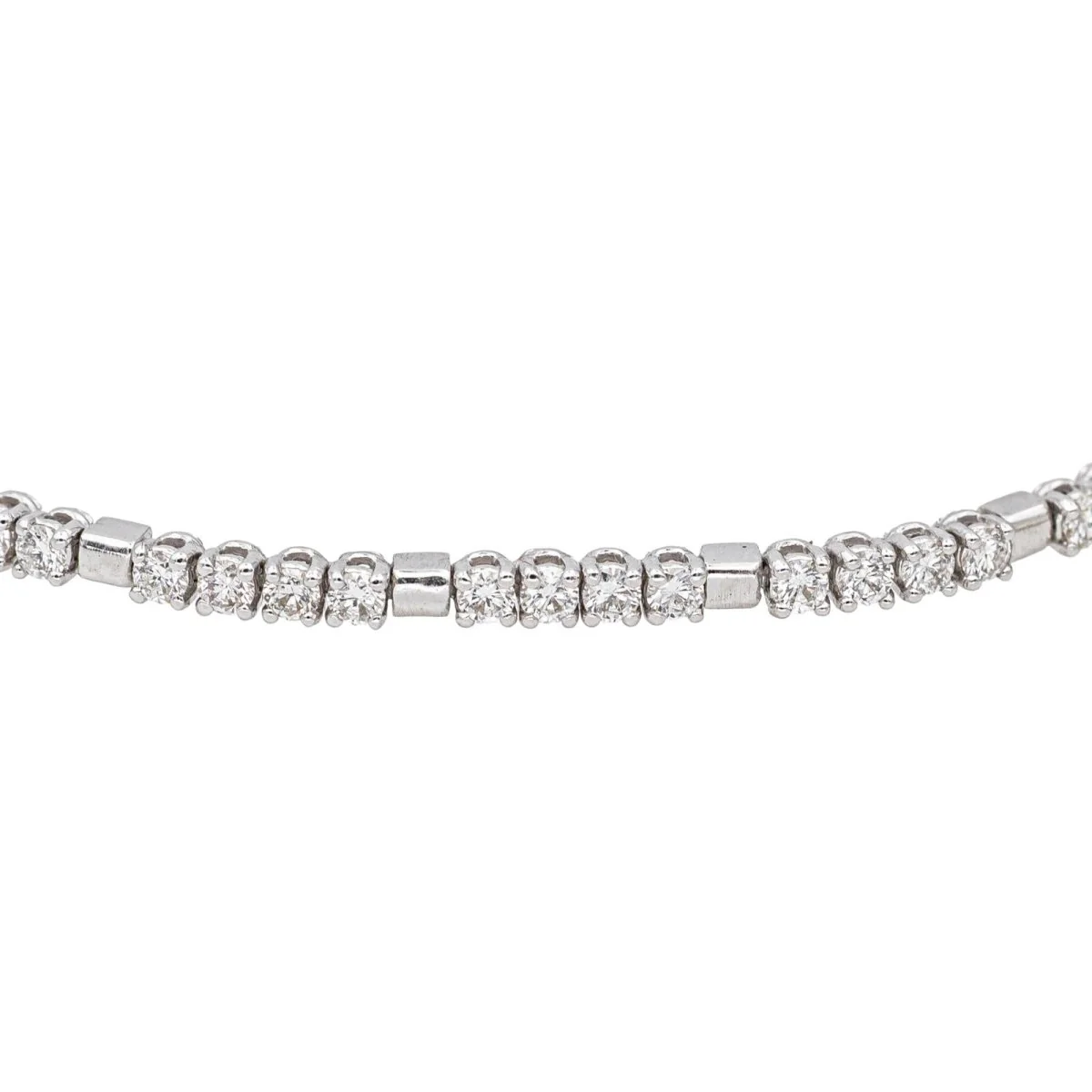 Bracelet Ligne en or blanc et diamants - Image 5