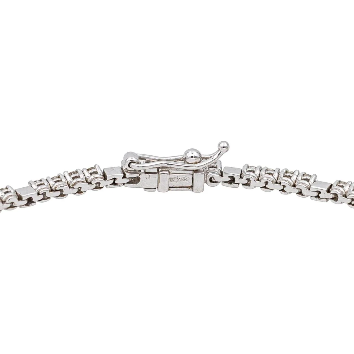 Bracelet Ligne en or blanc et diamants - Image 6