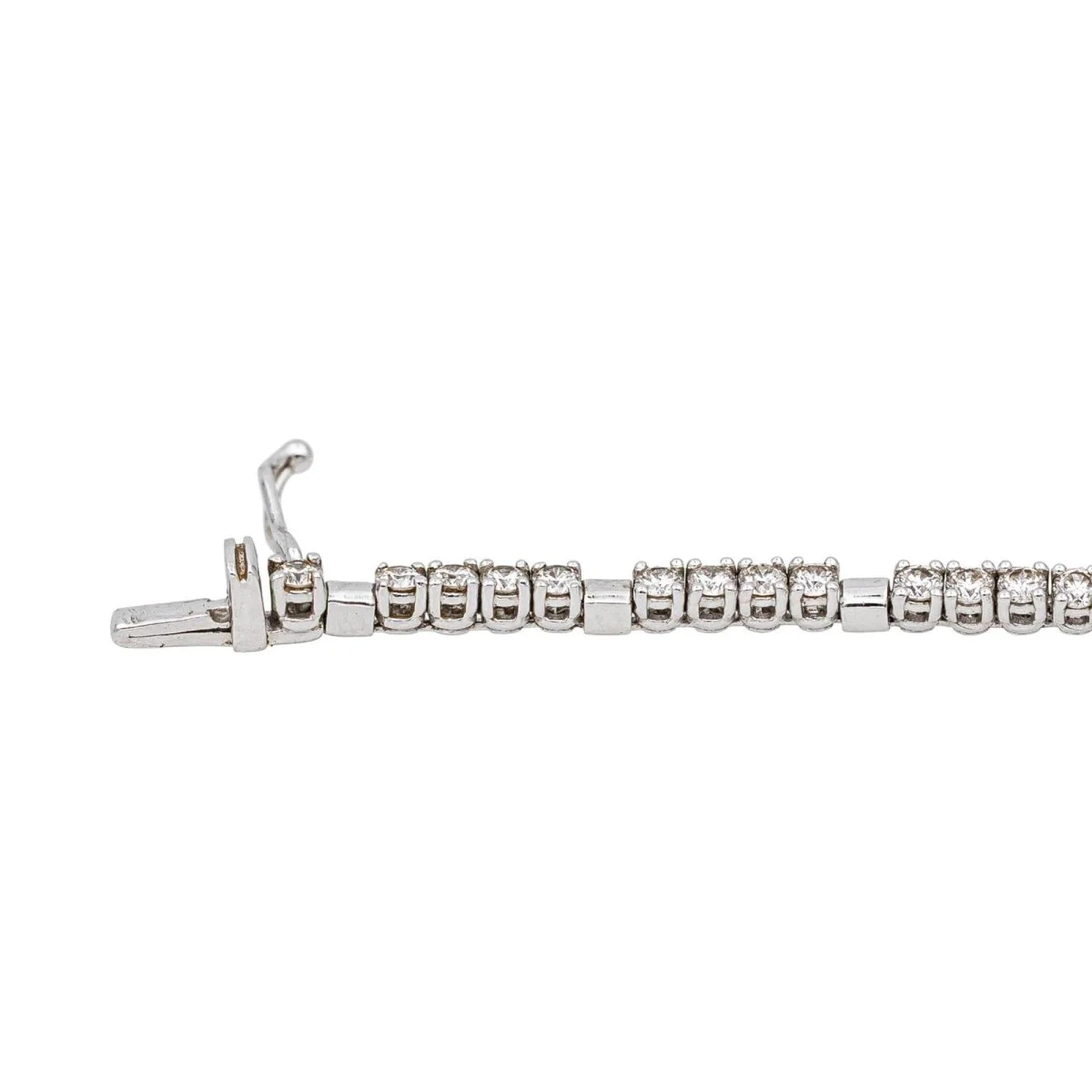 Bracelet Ligne en or blanc et diamants - Image 7