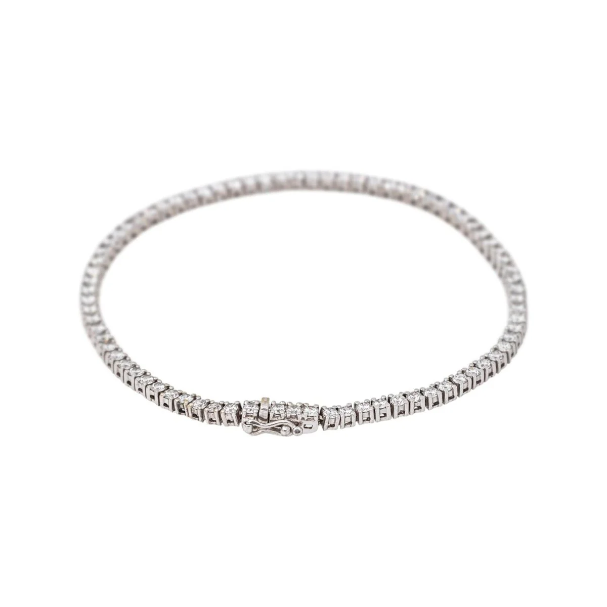 Bracelet Ligne en or blanc et diamants - Image 3