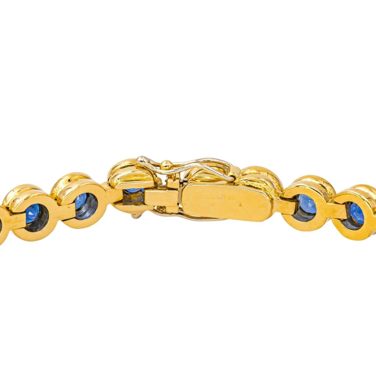 Bracelet Ligne en or jaune et saphirs - Image 7
