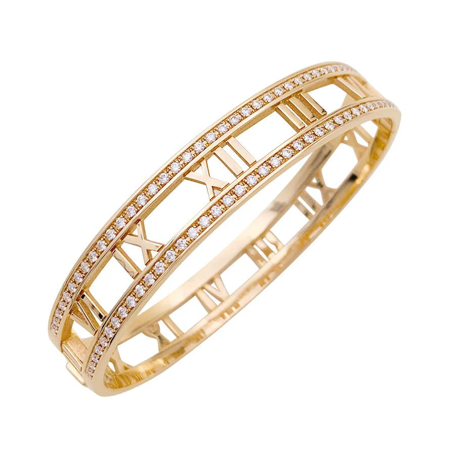 Bracelet TIFFANY & CO. "Atlas" en or rose et diamants - Image 5