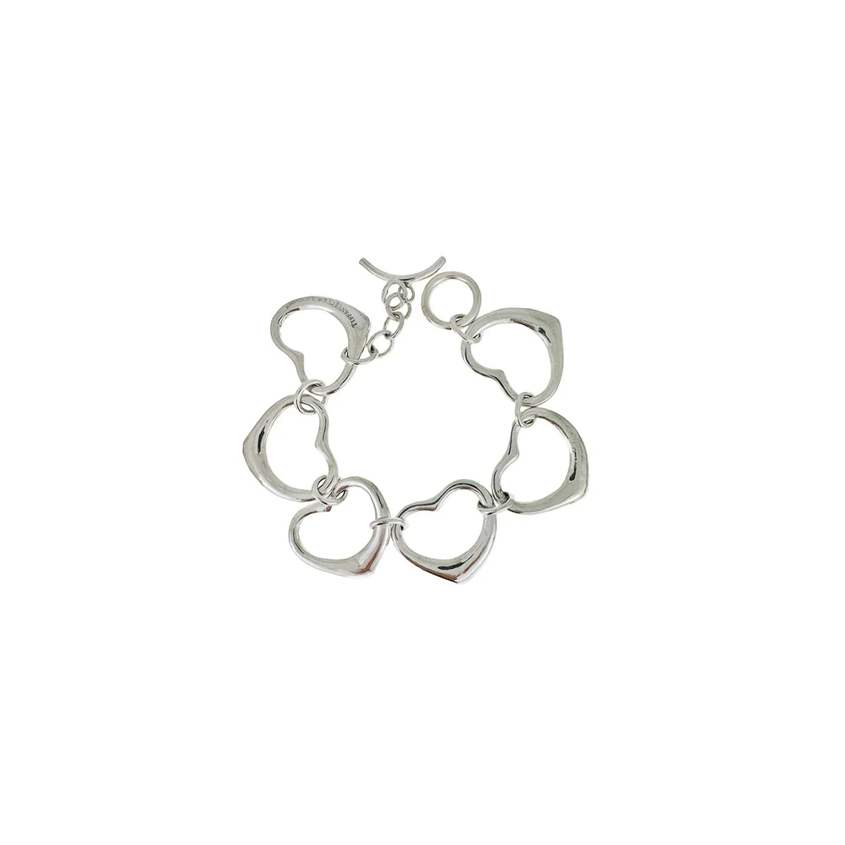 Bracelet TIFFANY & CO. par ELSA PERETTI "Open Heart" en argent