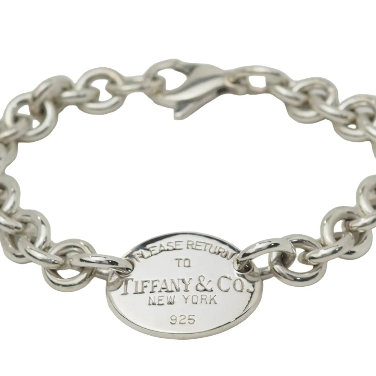 Bracelet Maille TIFFANY & CO. ovale en argent