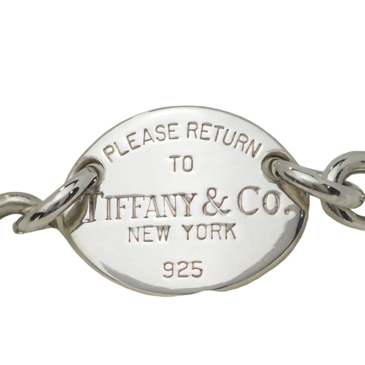 Bracelet Maille TIFFANY & CO. ovale en argent - Image 3