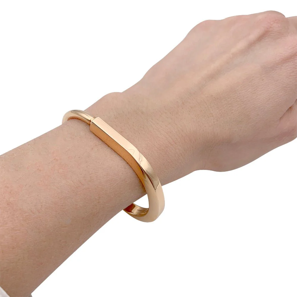 Bracelet Tiffany & Co., "Tiffany Lock", or rose - Image 7