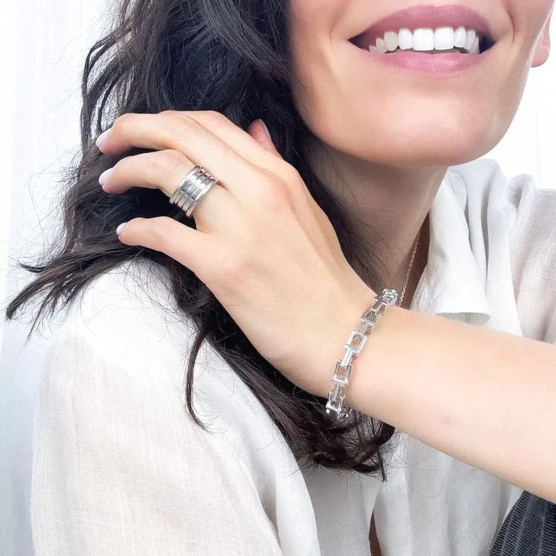 Bracelet Maille TIFFANY & CO. "Tiffany T" en argent - Image 3