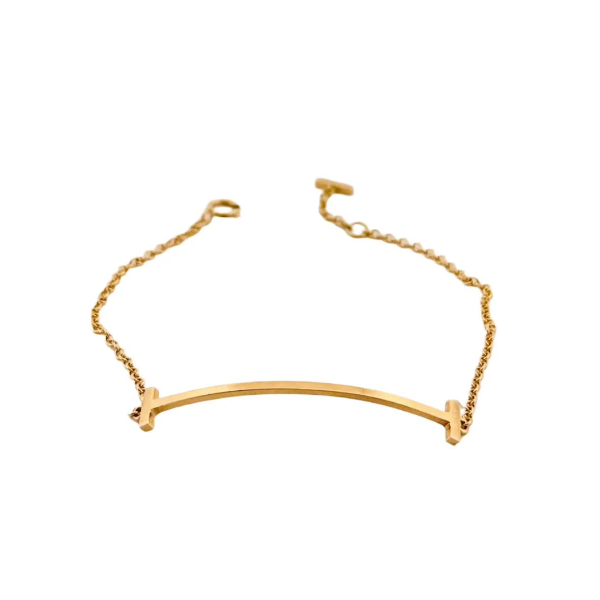 Bracelet TIFFANY & CO. "Tiffany T Smile" en or jaune - Image 3