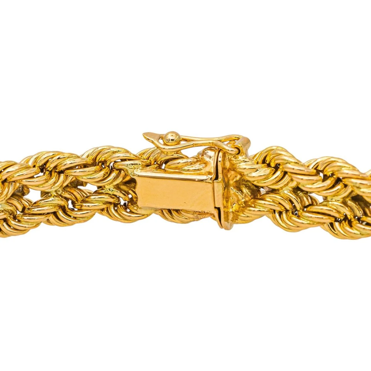 Bracelet Maille en or blanc et or jaune - Image 6