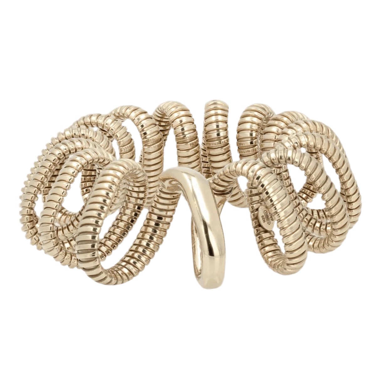 Bracelet Jonc en vermeil et argent - Image 4