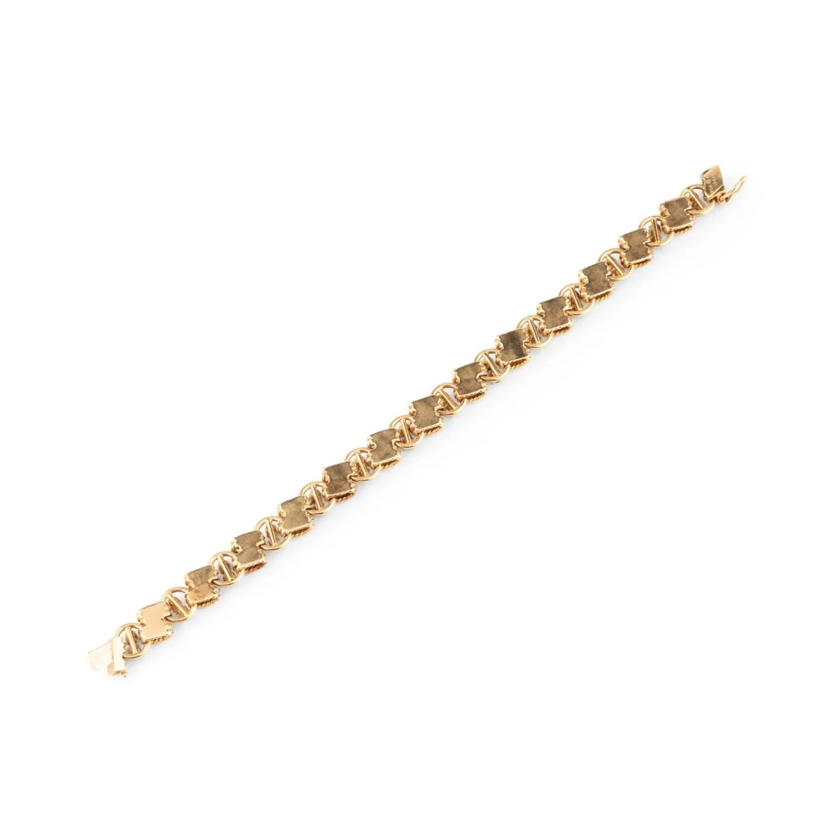 Bracelet VAN CLEEF & ARPELS en or jaune, saphirs et diamants - Image 4
