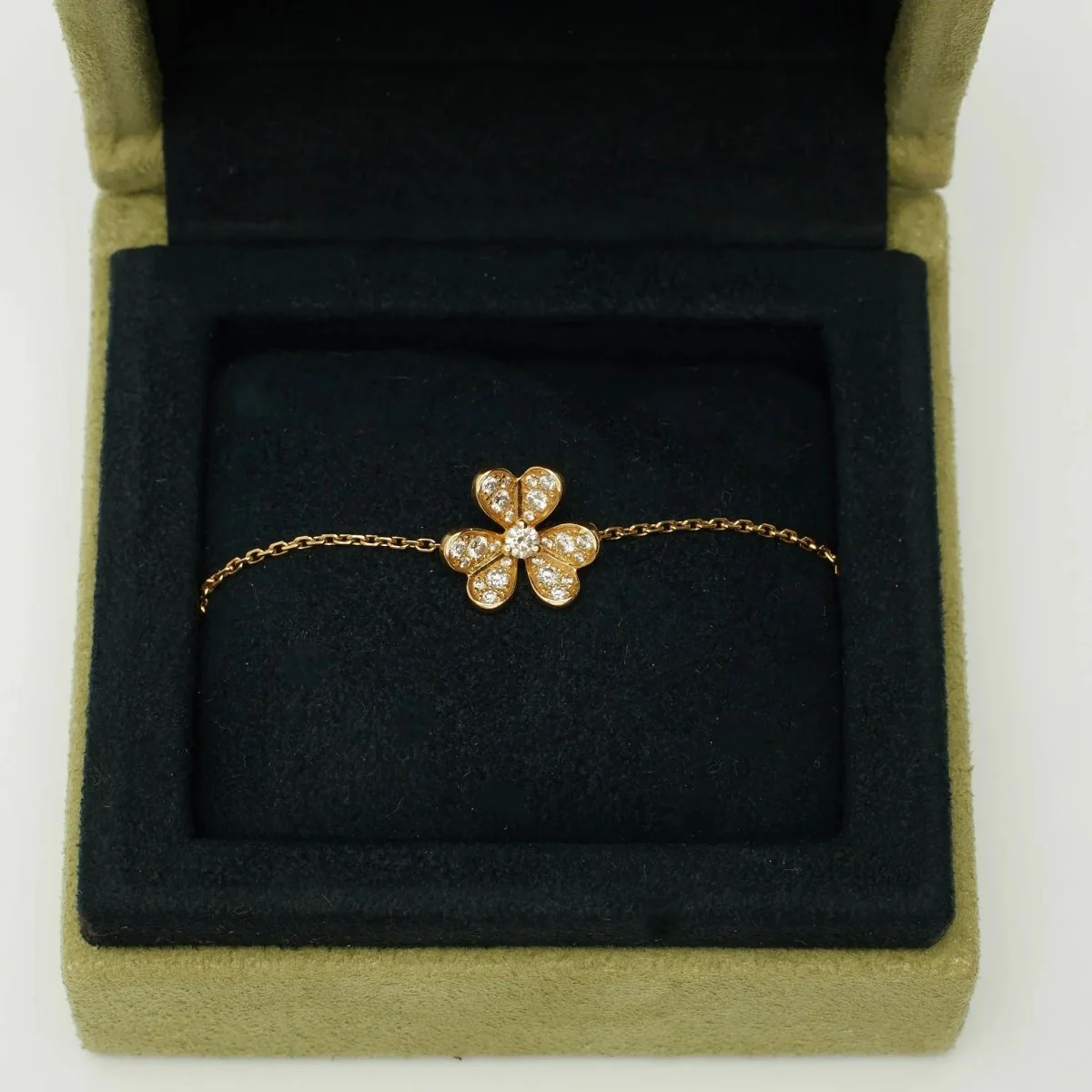 Bracelet Van Cleef & Arpels Frivole pavé en or jaune et diamants - Image 2
