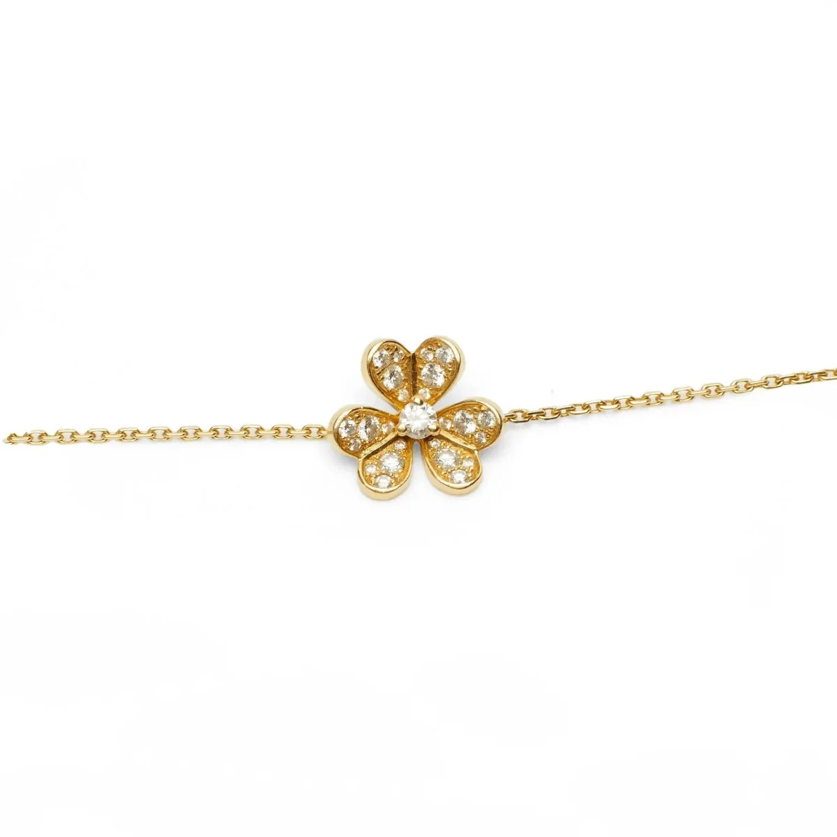 Bracelet Van Cleef & Arpels Frivole pavé en or jaune et diamants - Image 4