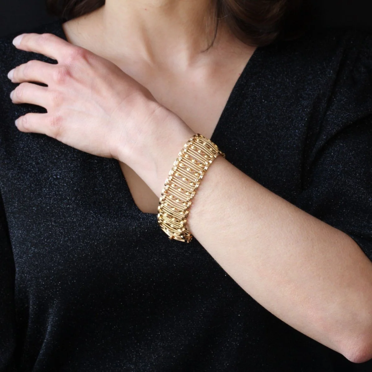Bracelet Souple en or jaune - Image 2