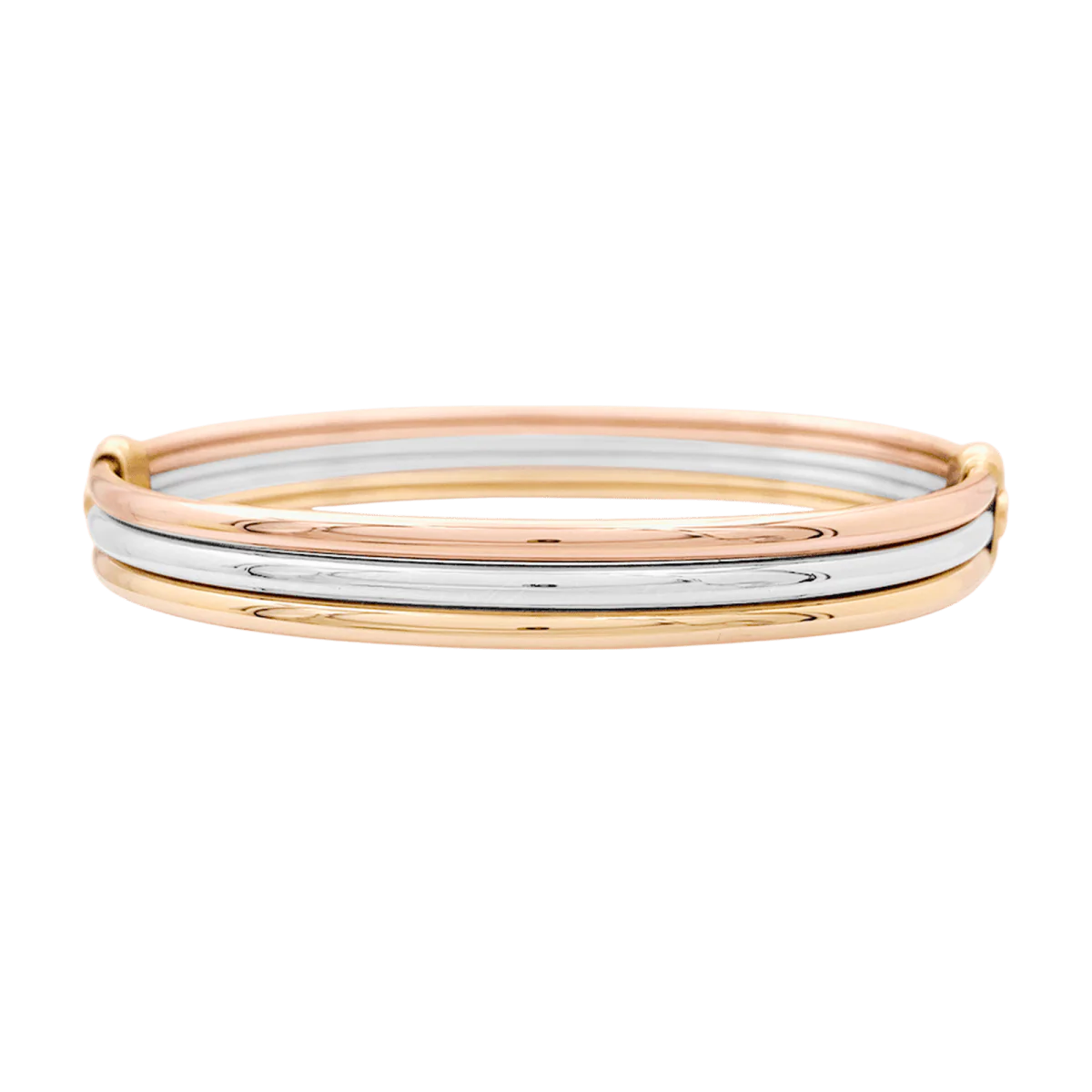 Bracelet Jonc CARTIER "Trinity" en or jaune, or rose et or blanc