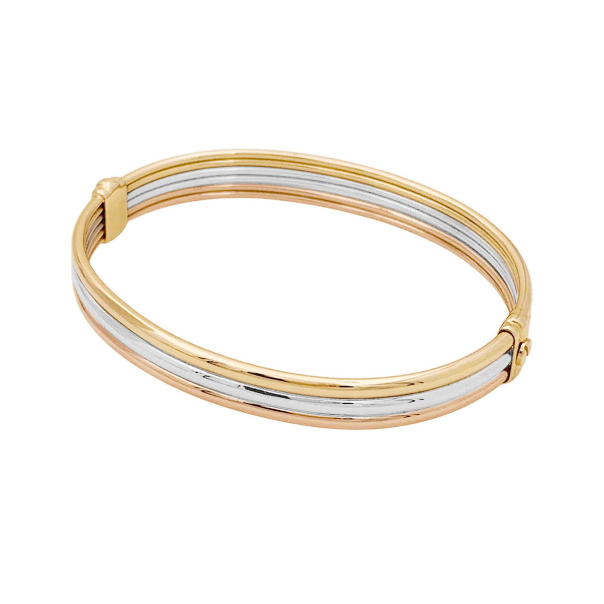 Bracelet Jonc CARTIER "Trinity" en or jaune, or rose et or blanc - Image 5
