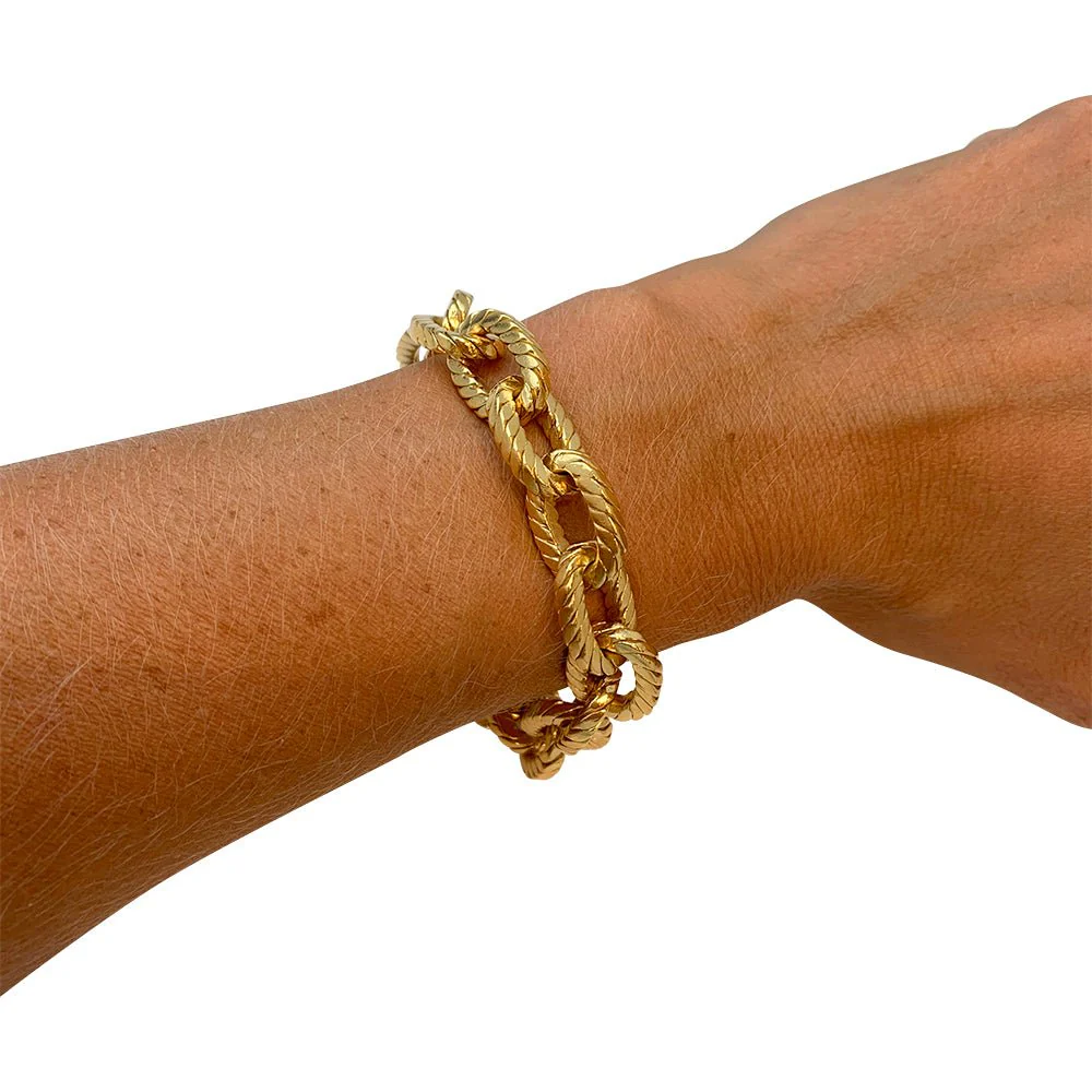 Bracelet vintage en or jaune - Image 5