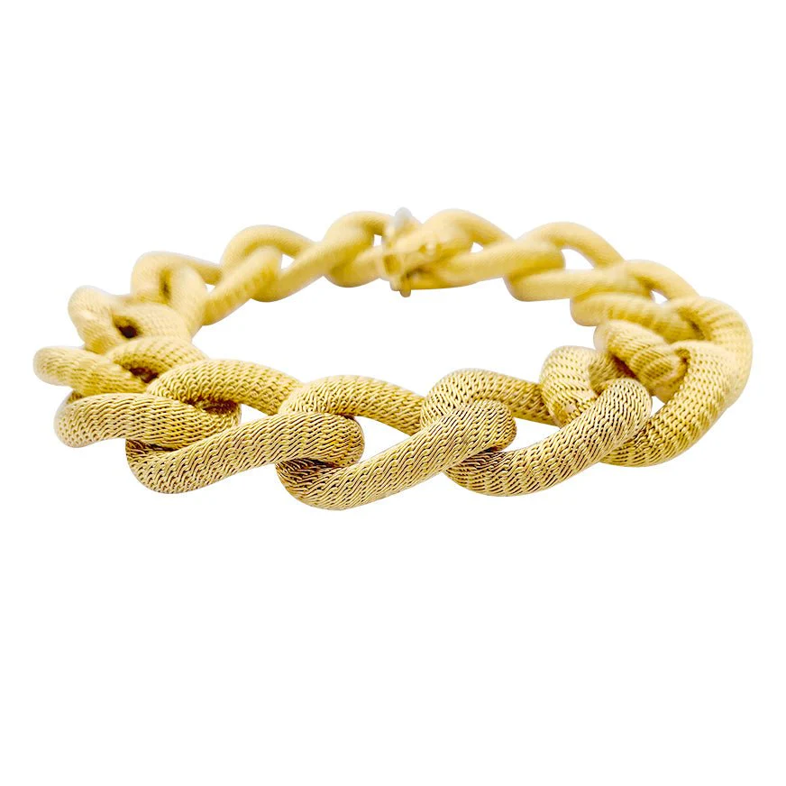 Bracelet maillon en or jaune