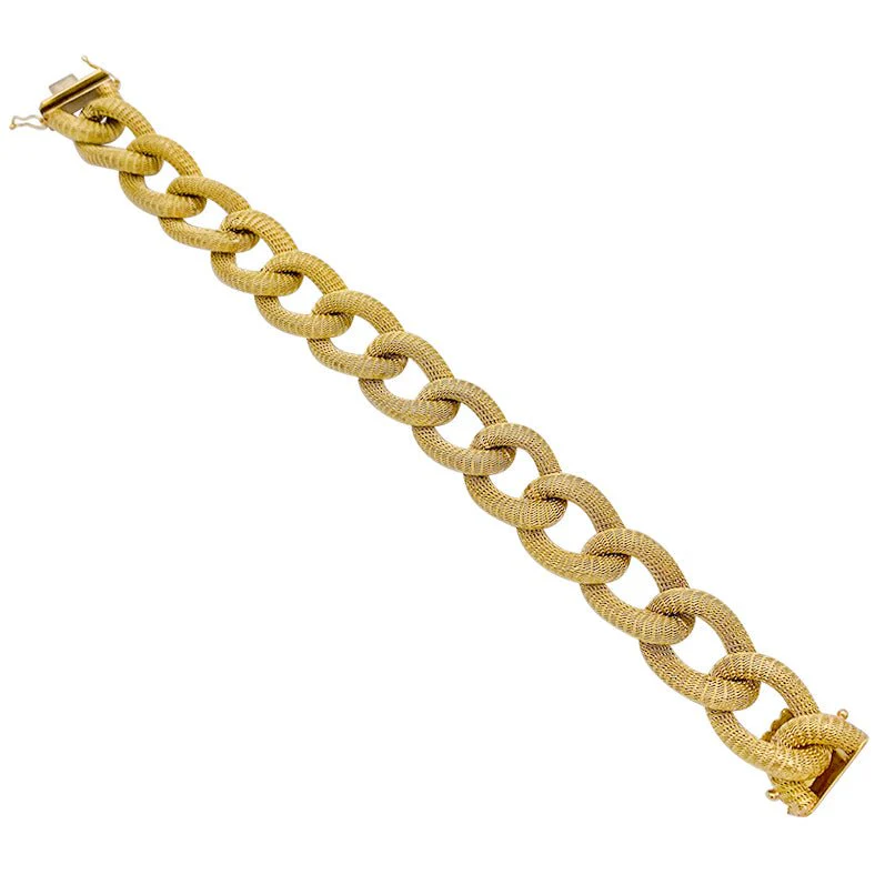 Bracelet maillon en or jaune - Image 4