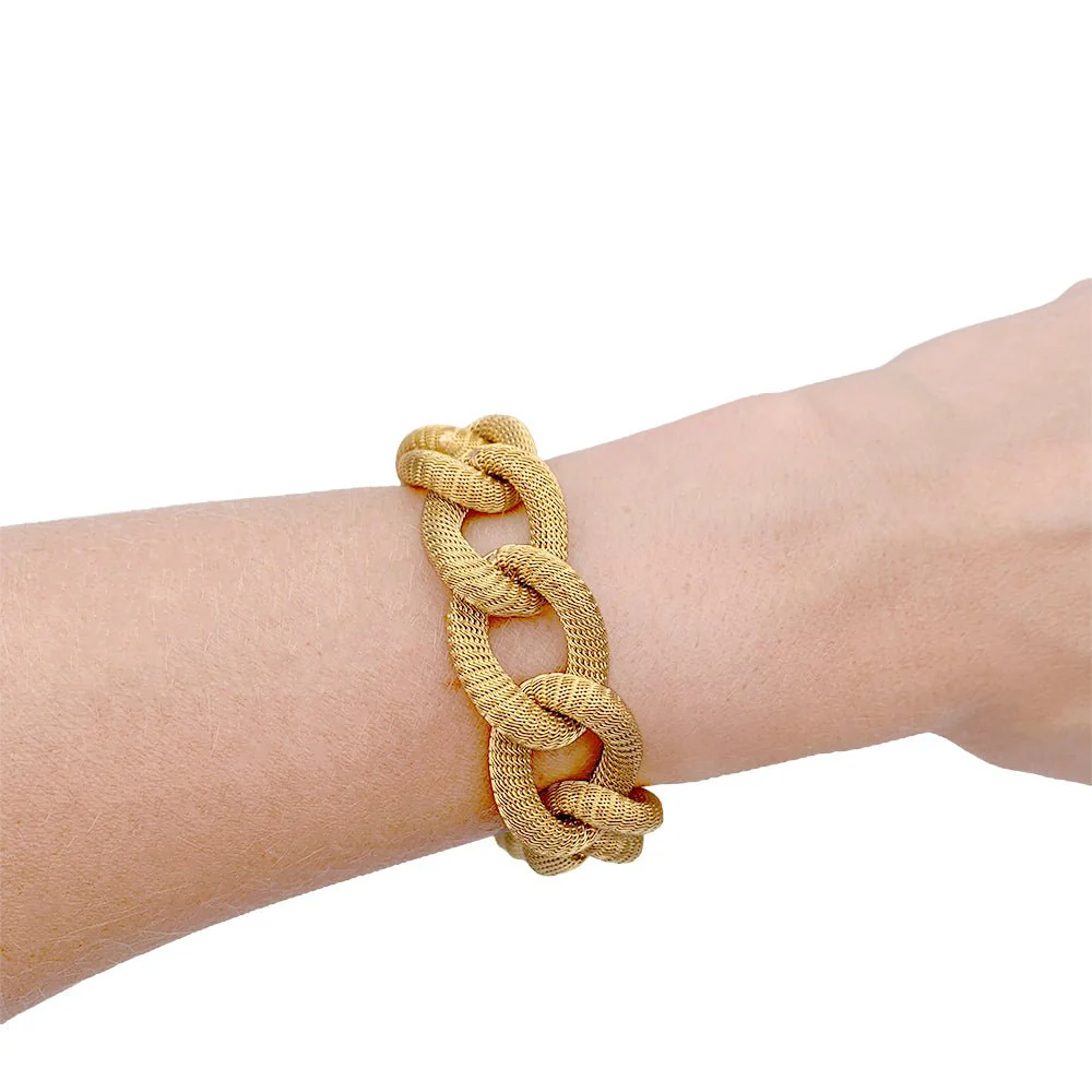 Bracelet maillon en or jaune - Image 5