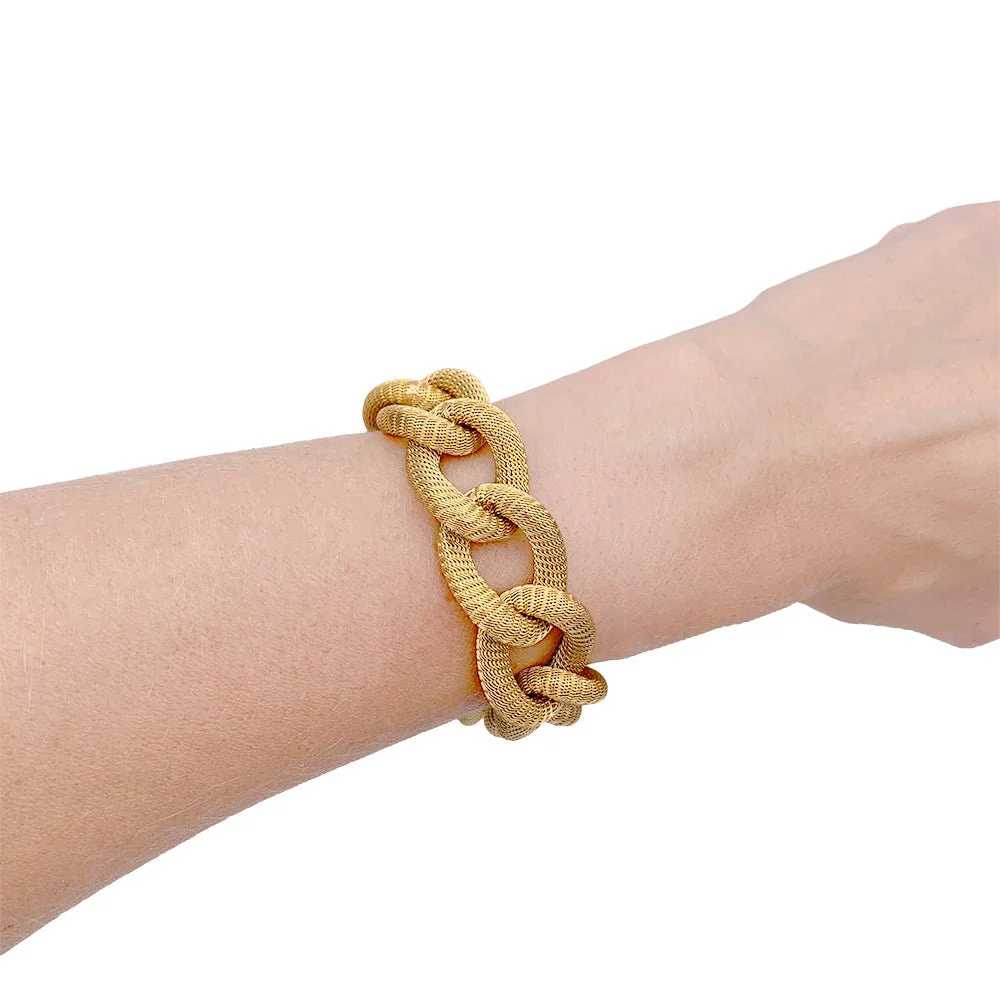Bracelet maillon en or jaune - Image 6
