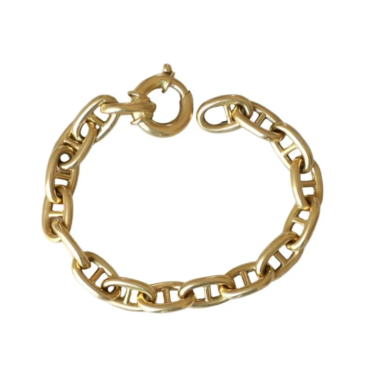 Bracelet Maille marine en or jaune