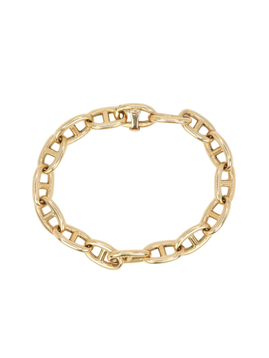 Bracelet vintage maille chaîne d’ancre en or jaune