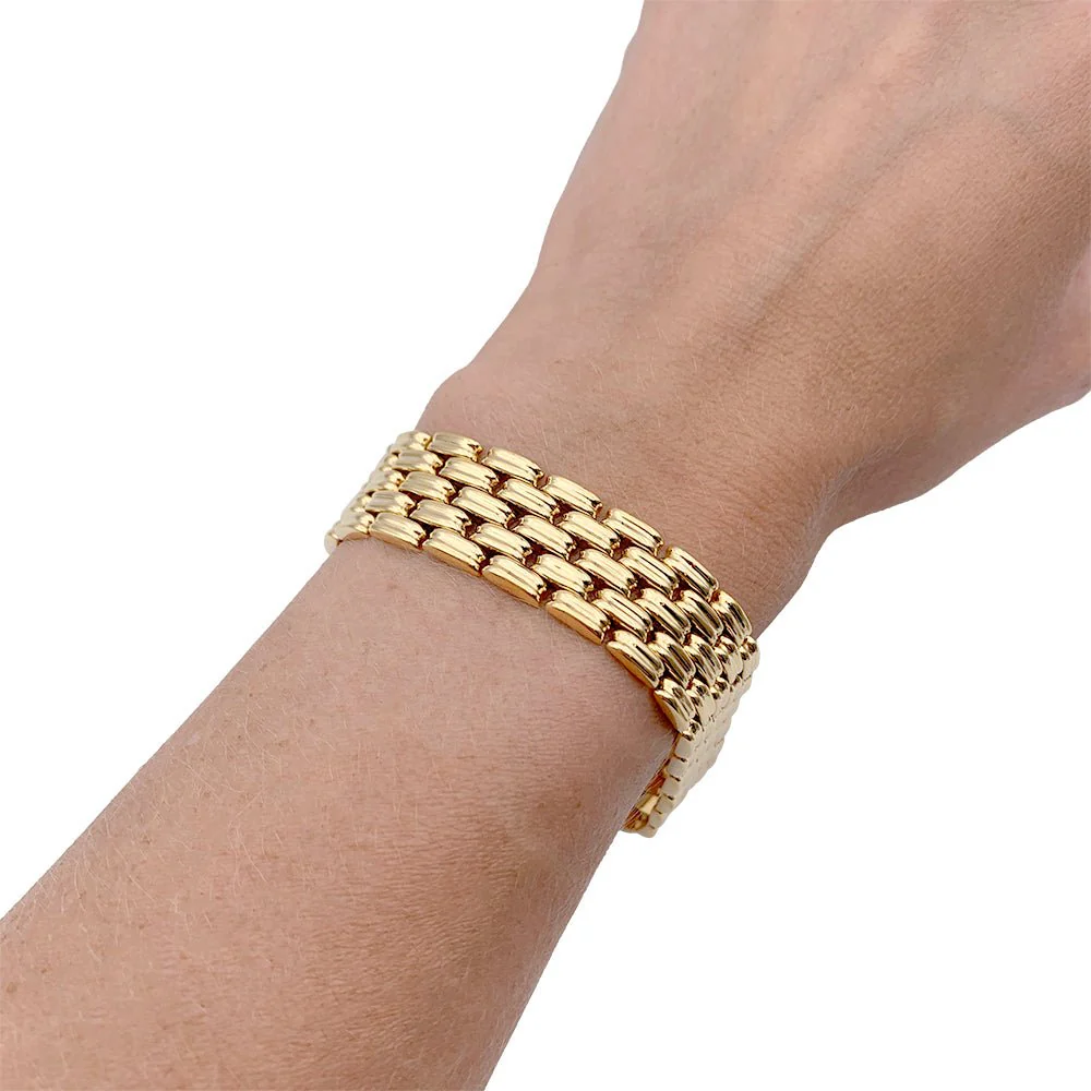 Bracelet vintage or jaune. - Image 2