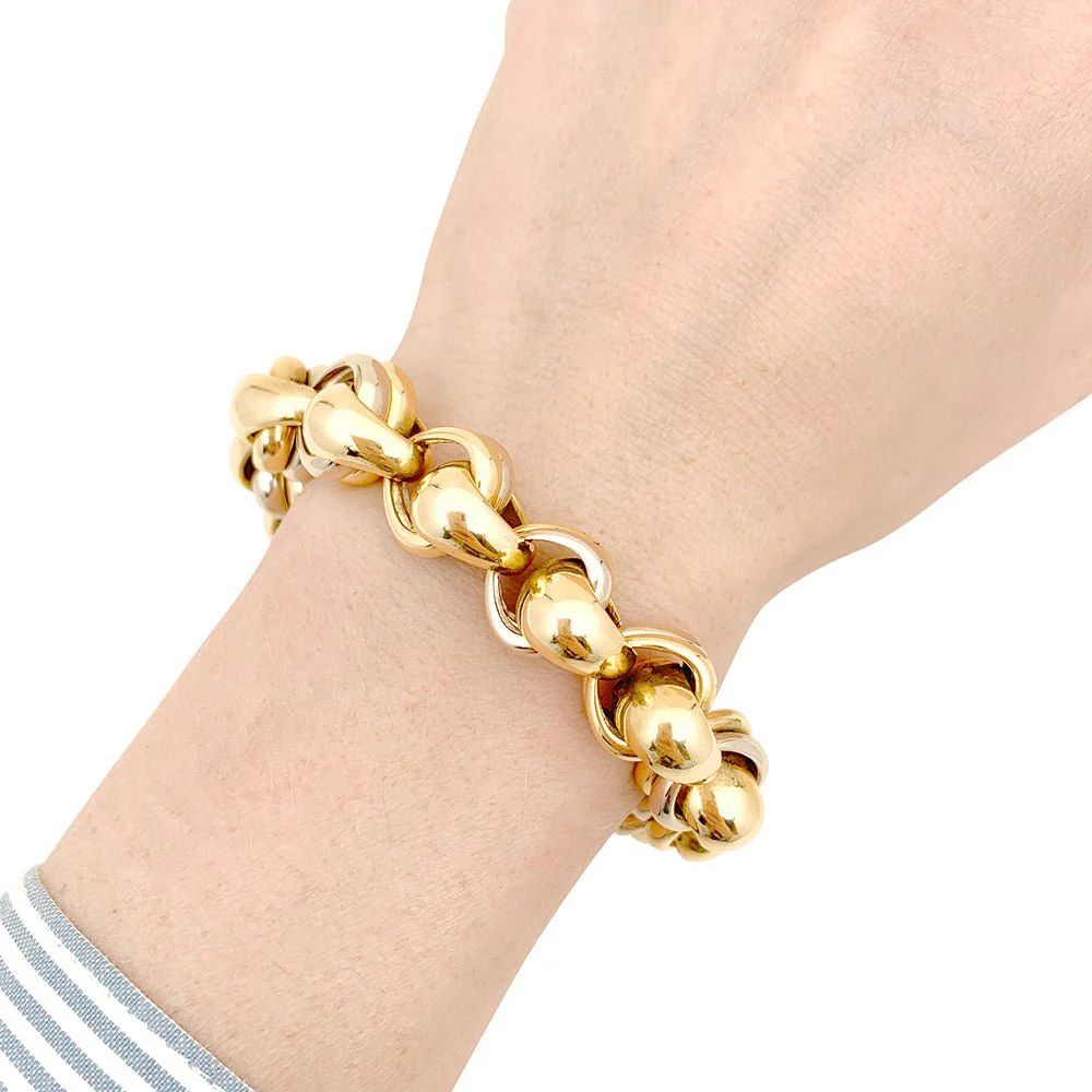 Bracelet POMELLATO en or jaune et blanc - Image 2