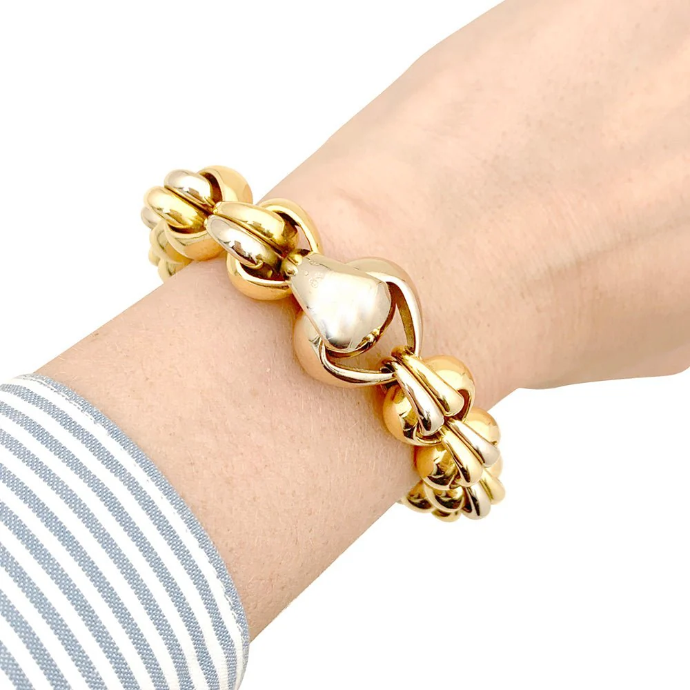 Bracelet POMELLATO en or jaune et blanc - Image 7