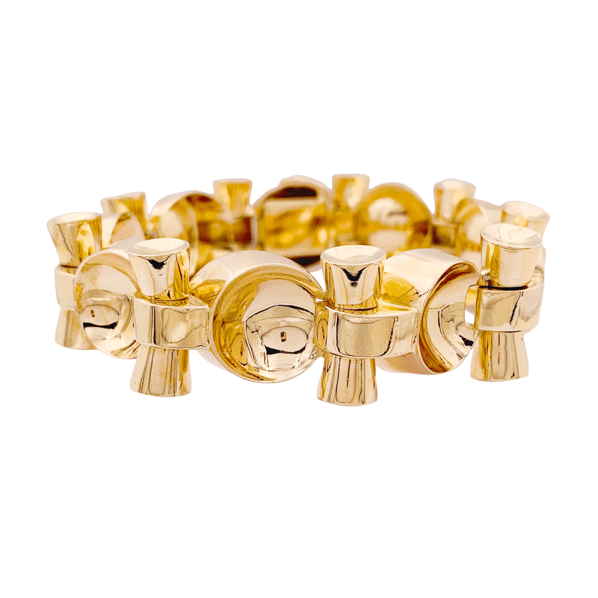 Bracelet vintage, "Tank", or rose
