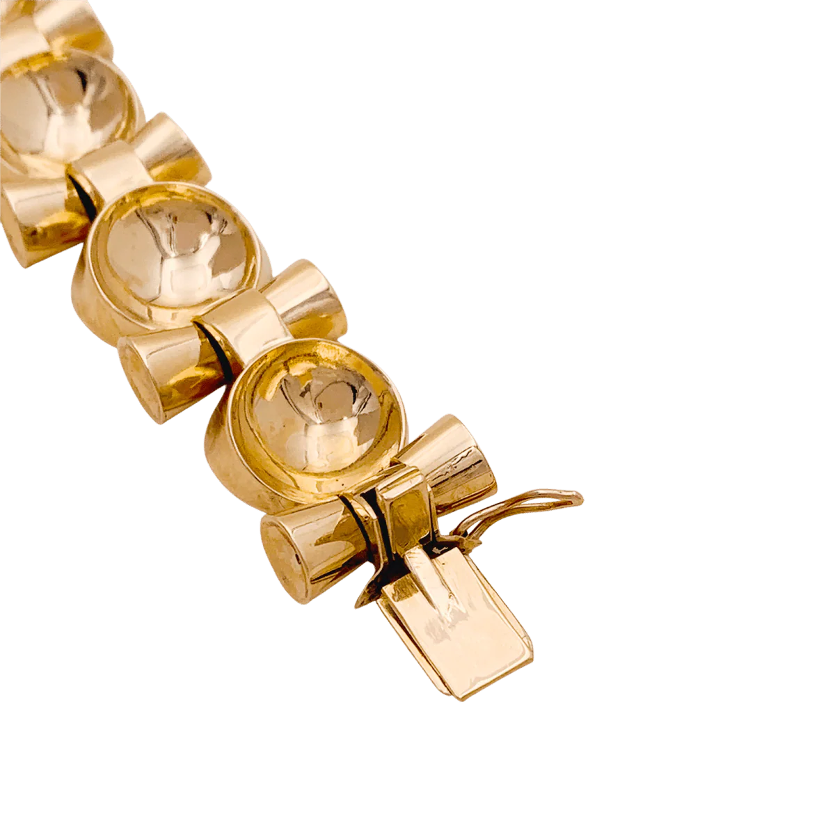 Bracelet vintage, "Tank", or rose - Image 5