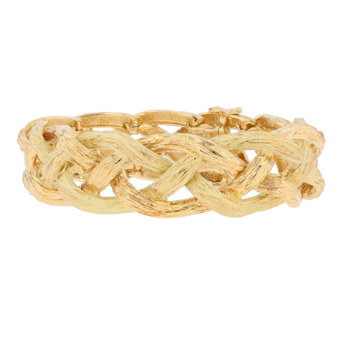 Bracelet en or jaune et or vert