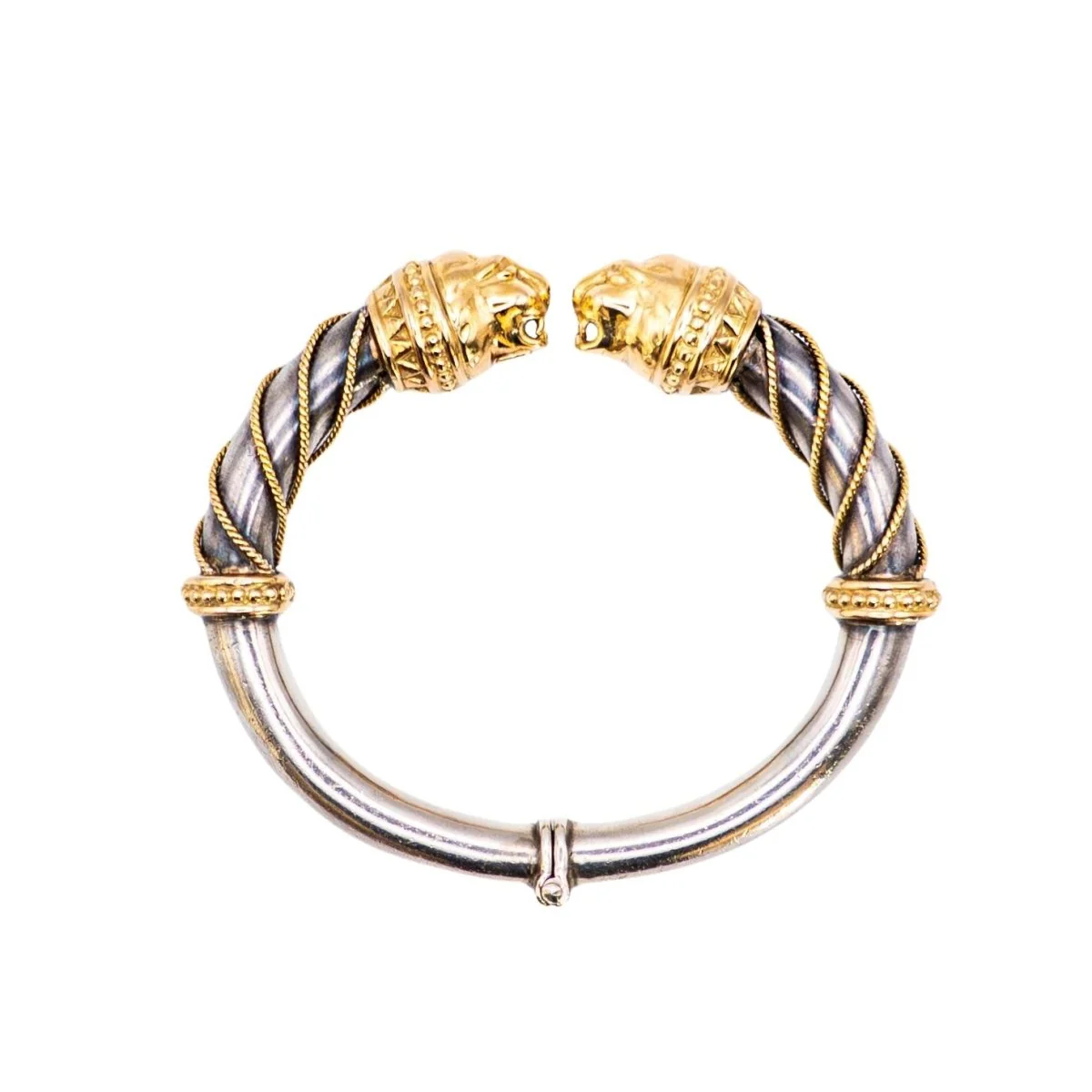 Bracelet Jonc ZOLOTAS en or jaune et argent