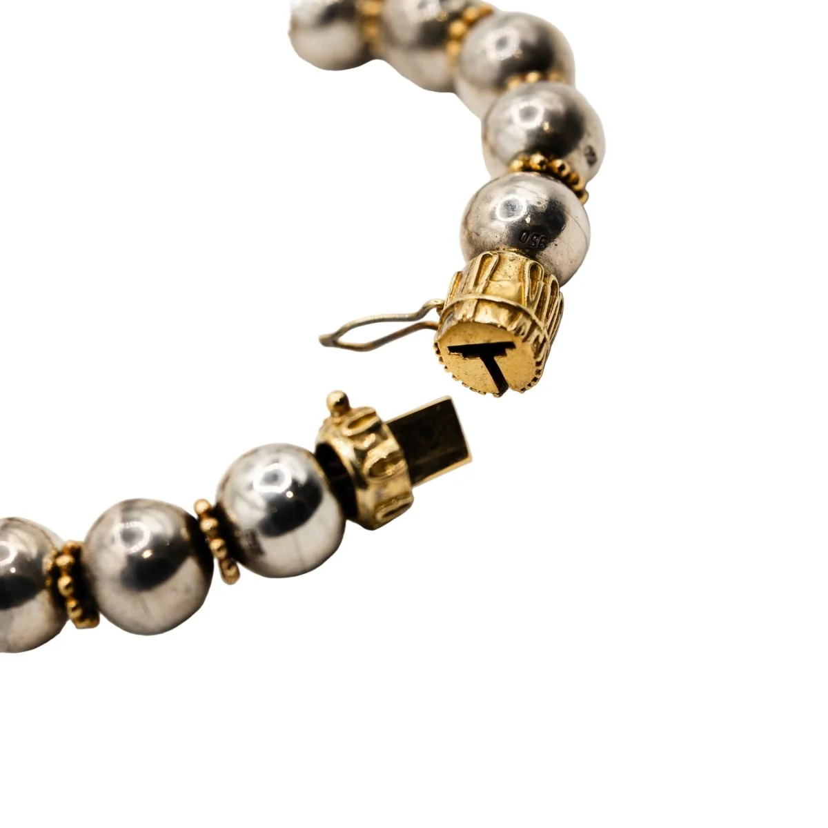 Bracelet ZOLOTAS en or jaune et argent - Image 2