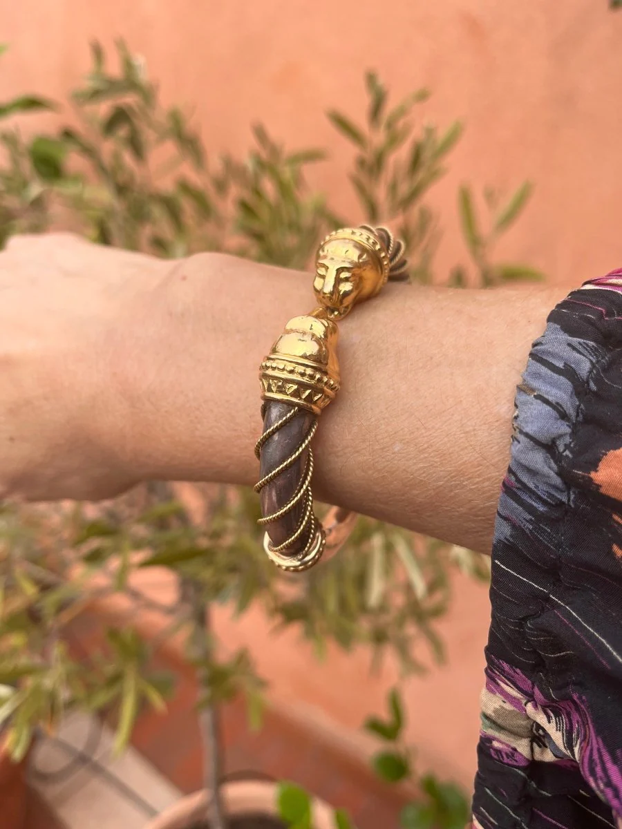 Bracelet Jonc ZOLOTAS en or jaune et argent - Image 2