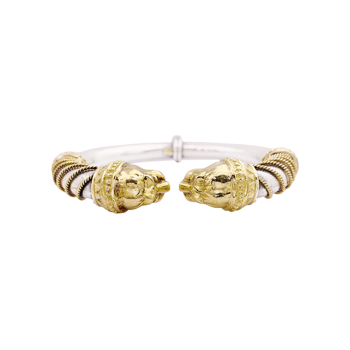 Bracelet ZOLOTAS "Heritage" en or jaune et argent.