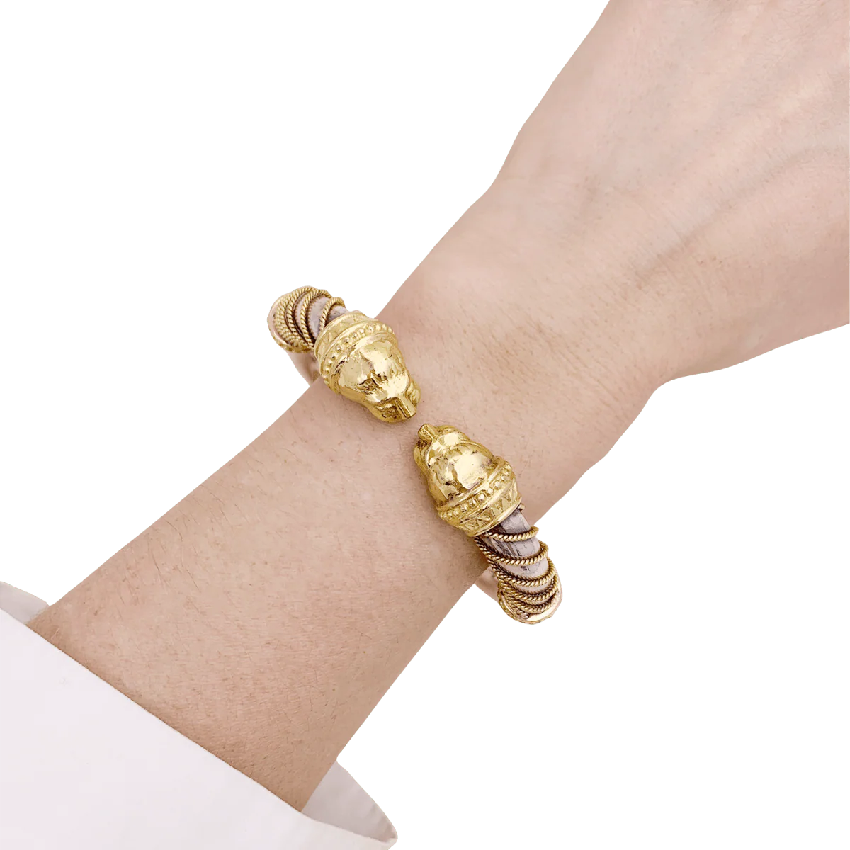 Bracelet ZOLOTAS "Heritage" en or jaune et argent. - Image 2