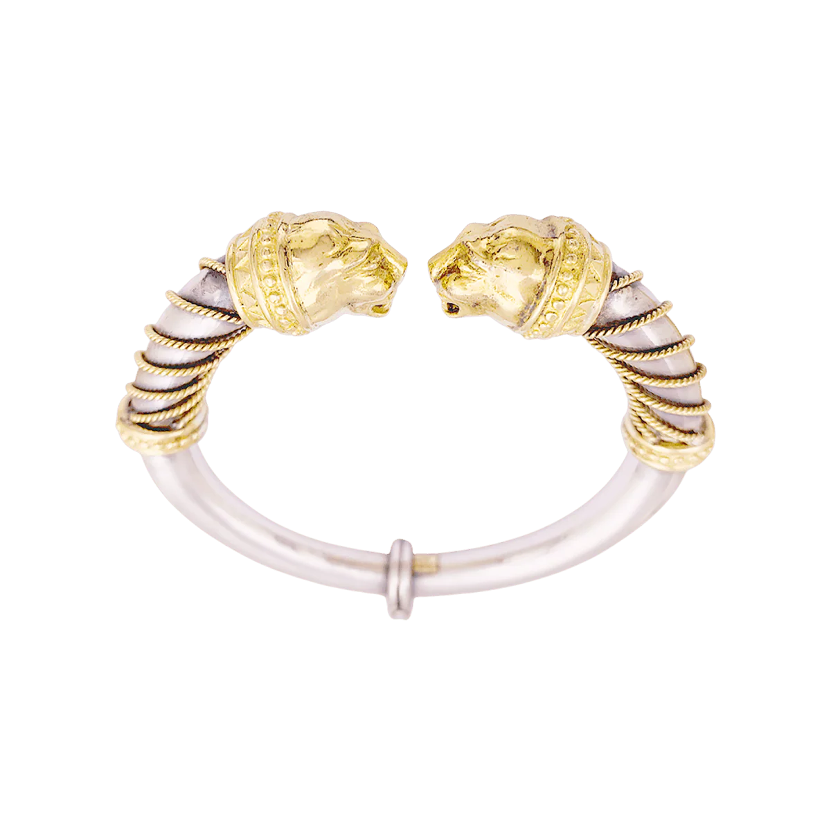 Bracelet ZOLOTAS "Heritage" en or jaune et argent. - Image 3