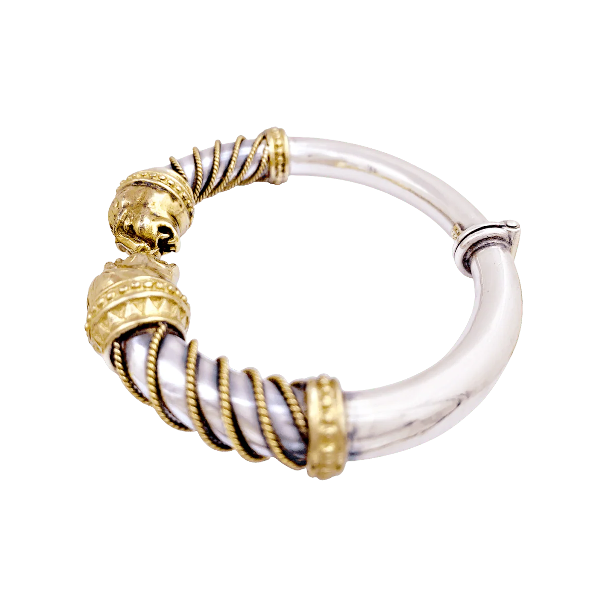 Bracelet ZOLOTAS "Heritage" en or jaune et argent. - Image 4