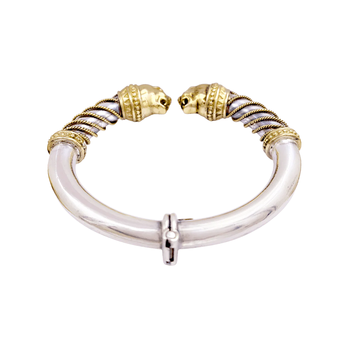 Bracelet ZOLOTAS "Heritage" en or jaune et argent. - Image 5